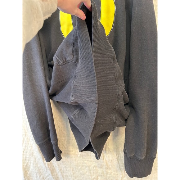 Mens Nike Oregon Ducks Hoodie Mens XXL Black & Yellow Pullover Sweatshirt #2017 - Picture 7 of 16